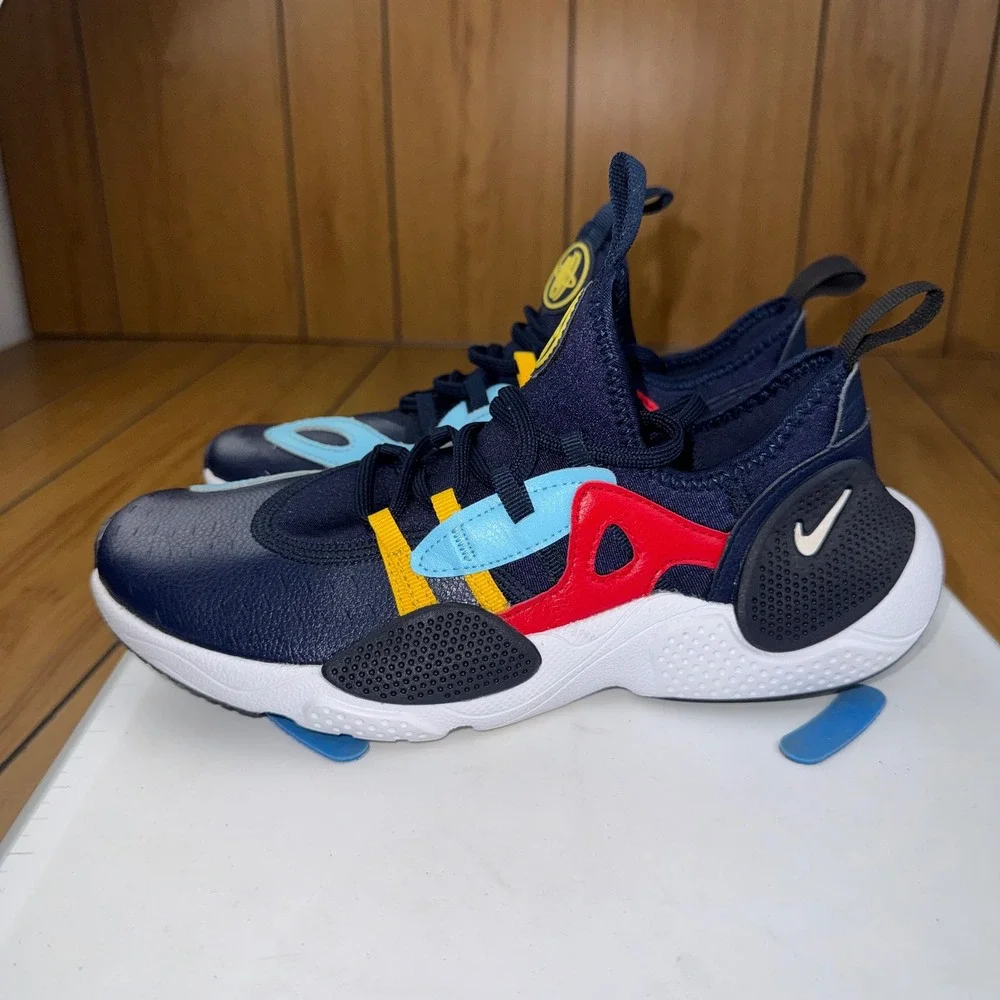 Nike Huarache EDGE TXT Midnight Navy University Gold AQ2431-400 Mens 5.5Y 38